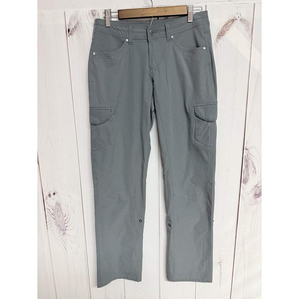 KÜHL Freeflex Roll-Up Pants Women's 6 Gray Hiking Travel EUC
